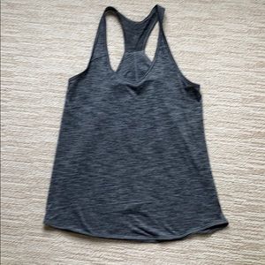 Lululemon Essential tank heathered black 6